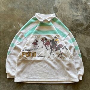 (L) Vintage Polo Sweatshirt